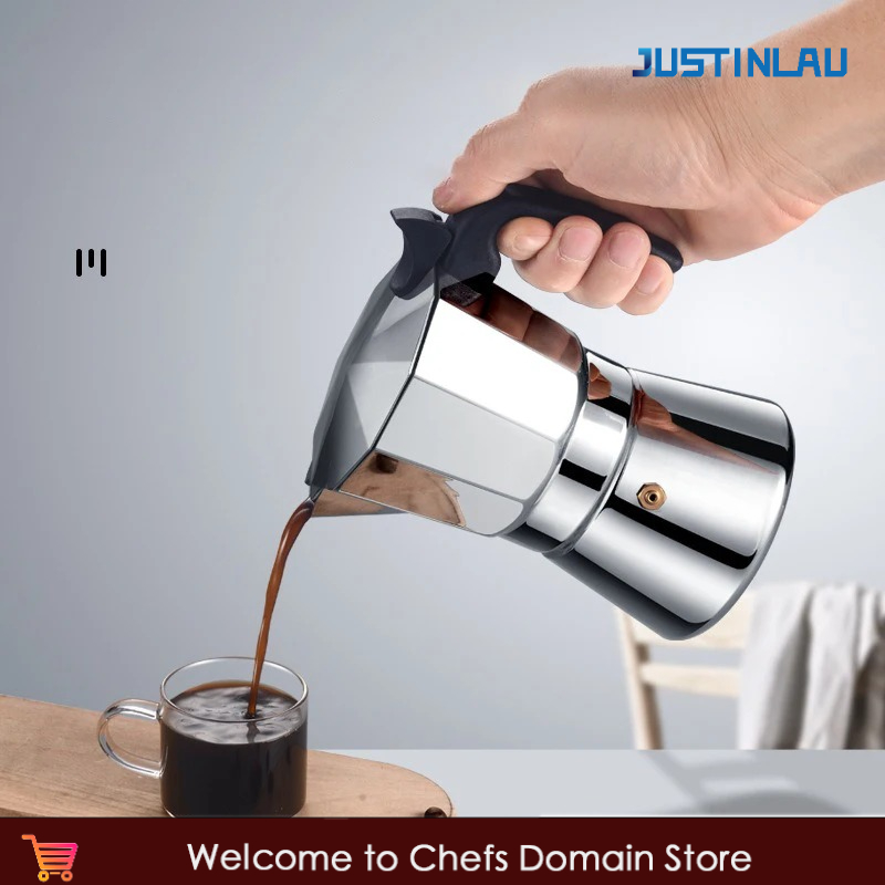 Pothos - JUSTINLAU 150/300ML Octagonal Moka Pot Stainless