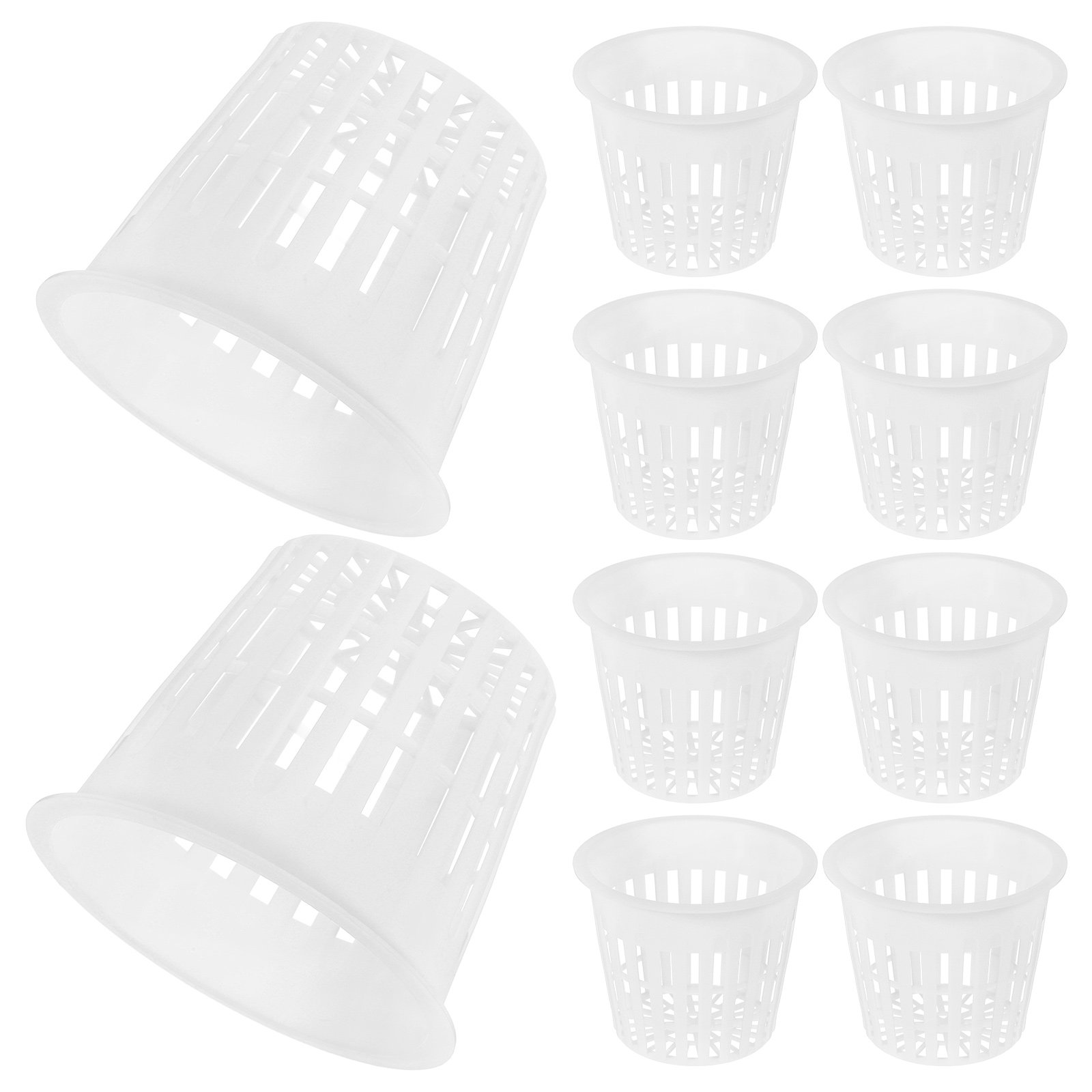 Plant Pot - 10Pcs Plastic Net Pots Mesh Hydroponic