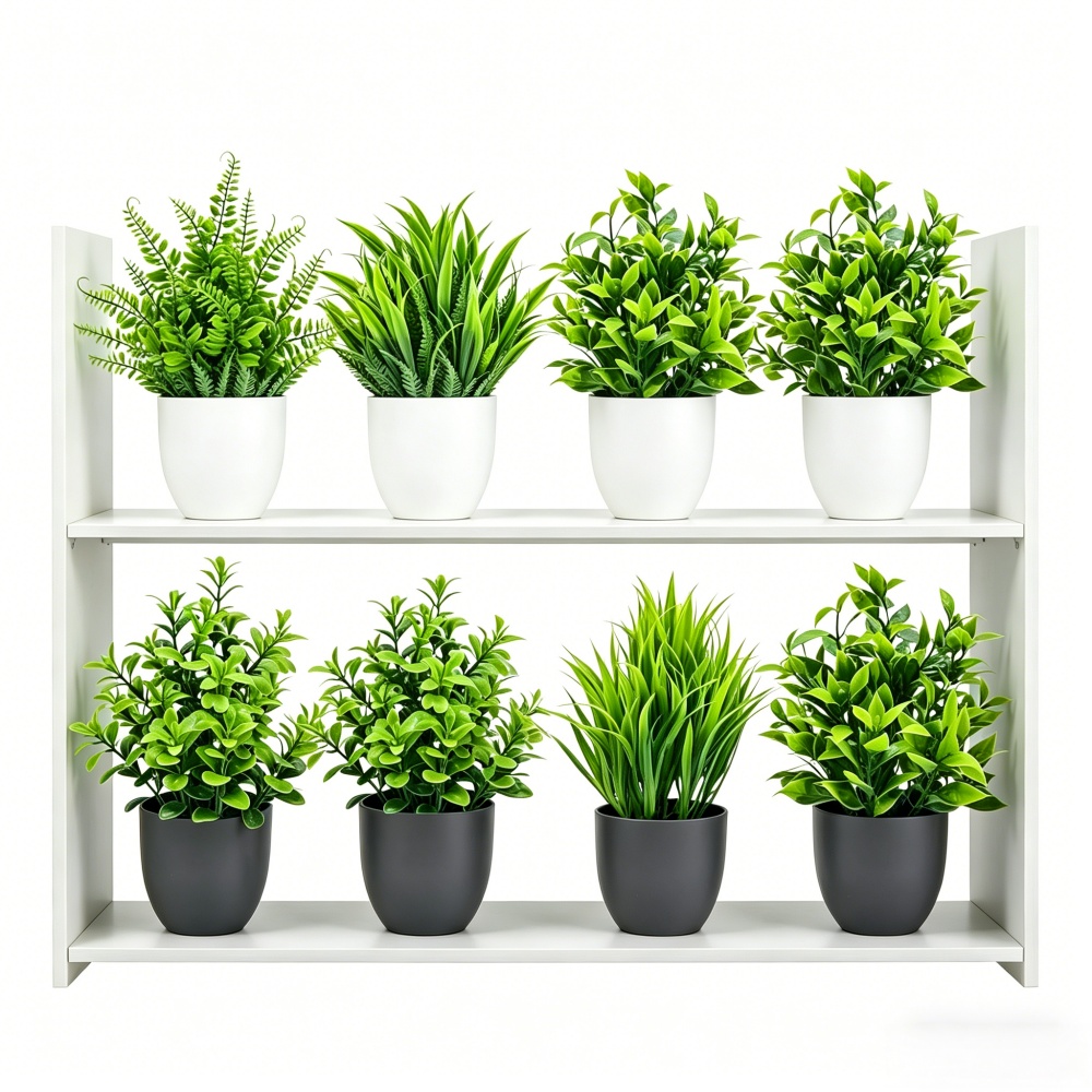 Monstera - 4pcs/set Mini Artificial Plants Potted Indoor
