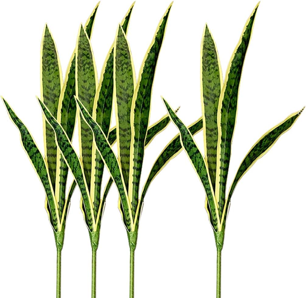4 PCS Fake Artificial Snake Fa - Snake Plant 评论和价格
