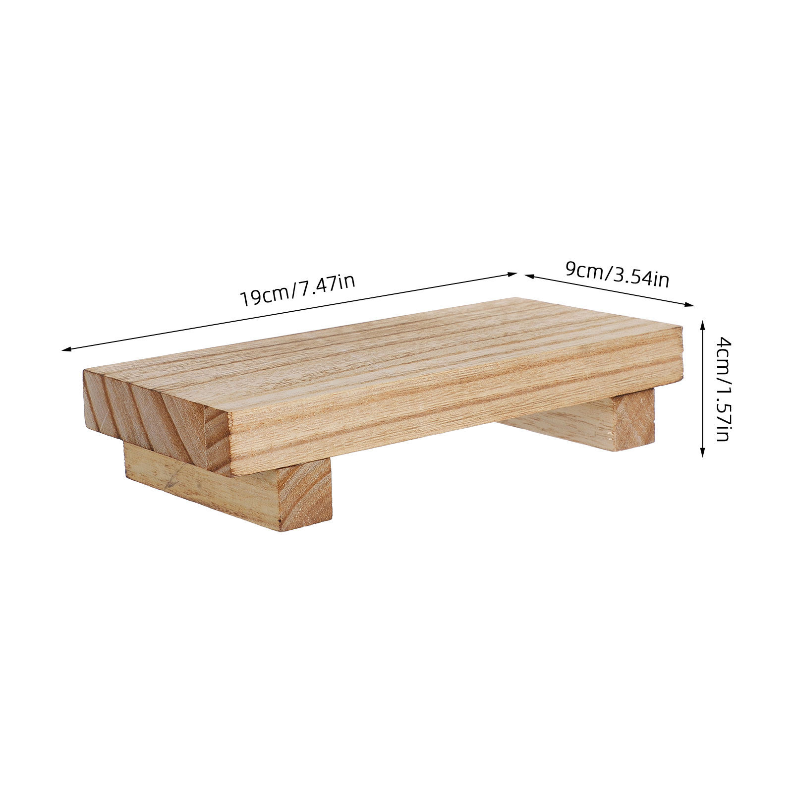 Small Wooden Pedestal Stand Ru - Indoor Plants 评论和价格