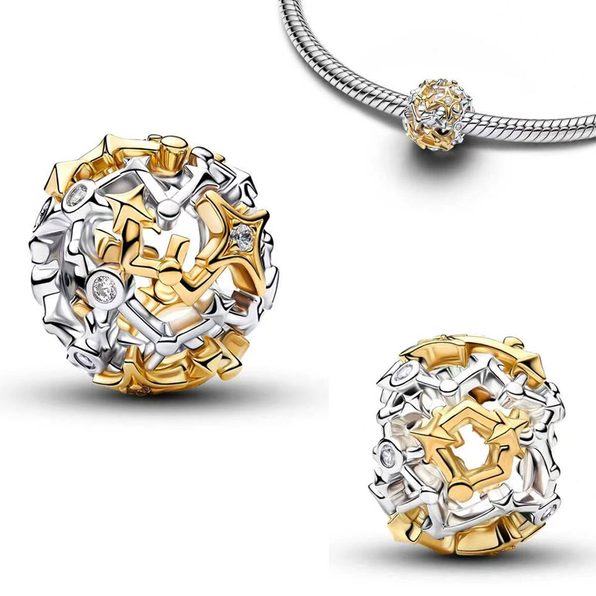 New 925 Sterling Silver Charms - Snake Plant 评论和价格