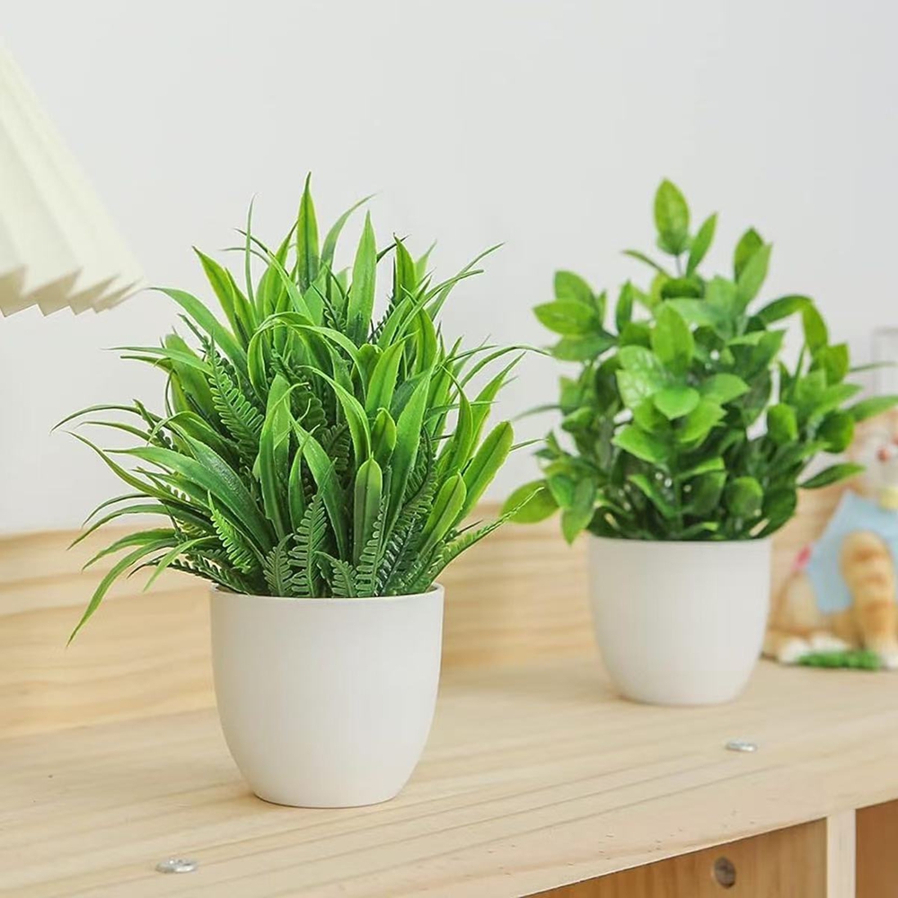 4pcs/set Mini Artificial Plant - Monstera 评论和价格